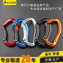 Rock climbing equipment curved pole curved door quick-hook rock climbing and ice climbing protection point quick-hook safety main lock mountaineering buckle