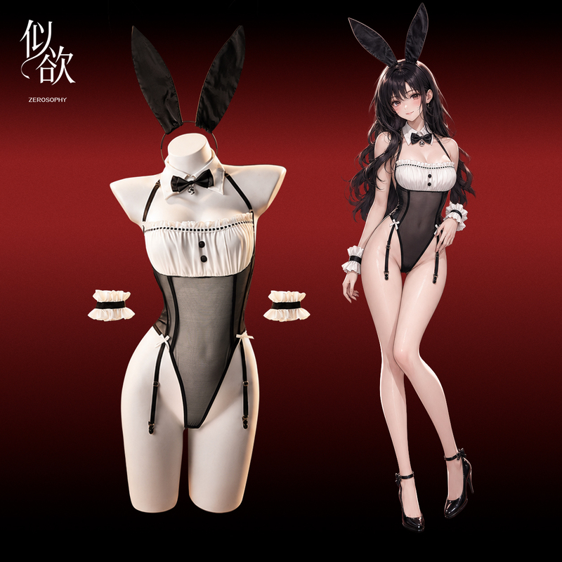 Like Zerosophy's "Bad Bunny," This Sexy Bunny Girl High-Elastic See-Through Mesh Open-Crotch Bodysuit Like Zerosophy's "Bad Bunny," This Sexy Bunny Girl High-Elastic See-Through Mesh Open-Crotch Bodysuit