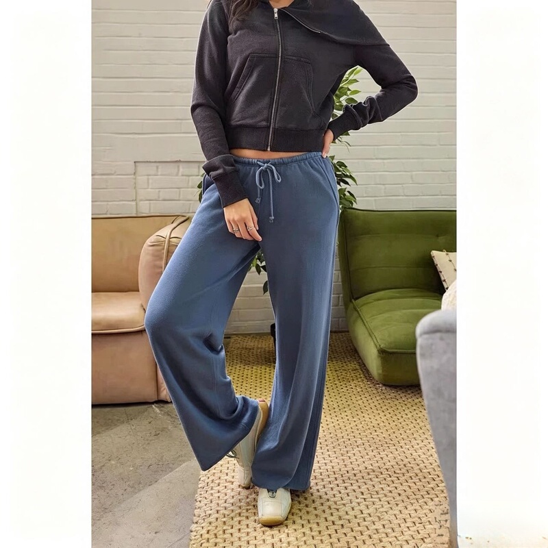 Uo Urbanoutfitters American Casual Straight-Leg Low-Waist Drawstring Loose Jogger Pants