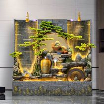 Company hotel water curtain wall rockery flowing water wall fountain circulating water fish tank screen background wall landscape ornaments
