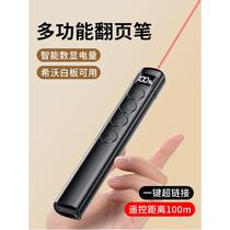 Page turning pen LED laser pen projection pen remote control pen electronic pen pointer PPT page turner projection office indicator pen