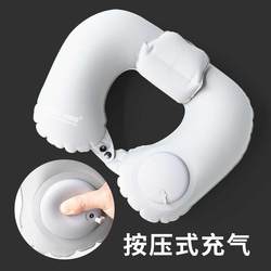 ໝອນຮູບ U-shaped press inflatable portable travel car pillow pillow travel long-term aircraft flight neck pillow