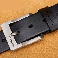 Серебряная пряжка-черная пояс