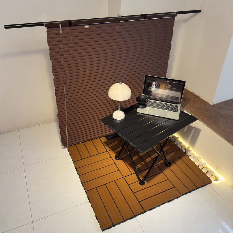 Brown Blinds Photography Props Ins Desktop Shooting Scene Setup Short Video E-Commerce Atmosphere-Enhancing Small Ornaments