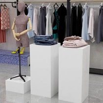 Model display platform rectangular custom-made floor-standing wooden painted base clothing store window flow table