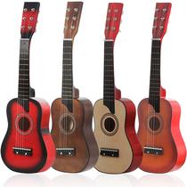 25 Inch Small Guitar Six-string Wooden Children Enlightenment Education Play Toy Wood Guitar Starter Beginners Guitar set
