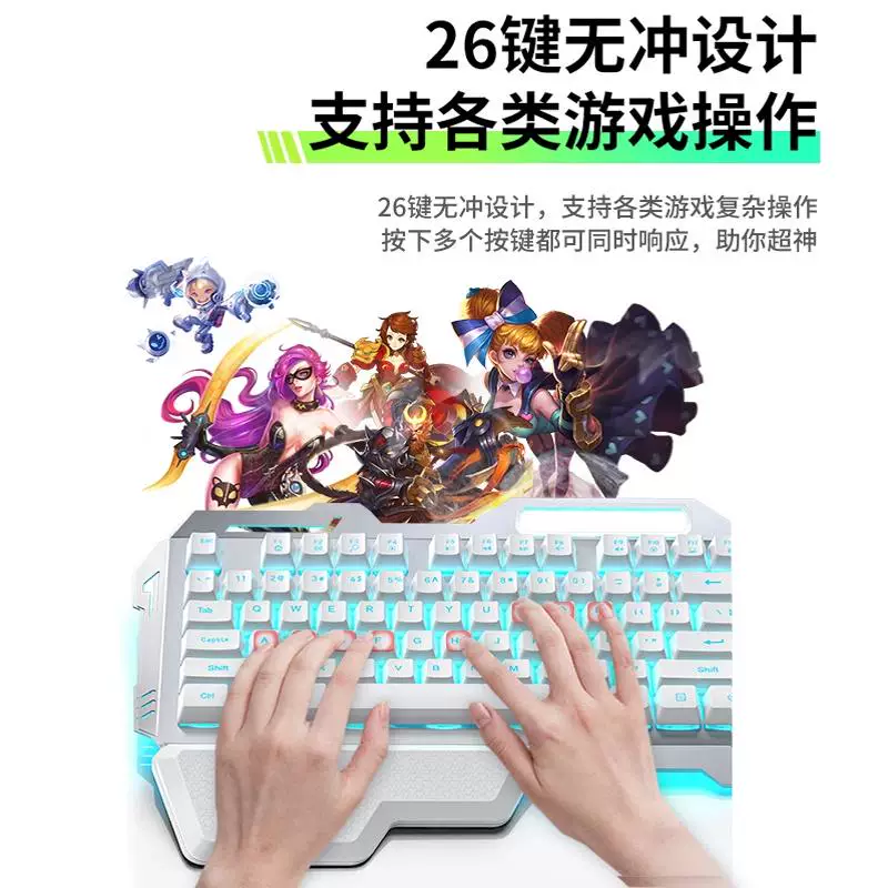 Совместимый беспроводной комплект для ноутбука: клавиатура и мышь, игровой набор, бренд Asus, Lenovo, 4