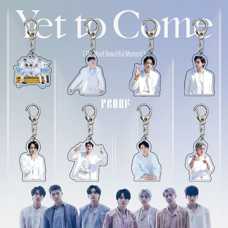 Bts New Album'Proof' Acrylic Keychain Jungkook Jimin Pendant Car Key Decoration Bts New Album'Proof' Acrylic Keychain Jungkook Jimin Pendant Car Key Decoration