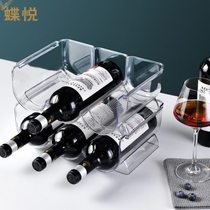 PTZER stackable red wine bottle storage rack home stacked wine display rack wine cabinet decorative rack bracket