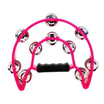 Percussion instrument double-layer flower drum circle atmosphere handbell Orff double-row bell flower tambourine circle musical instrument plastic toy