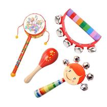 Newborn baby hand rattle toy 0-1 year old baby educational early education grasping chewable teether 3-6 months old baby soothing