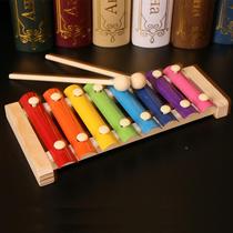 Direct supply of xylophone octave animal wooden percussion xylophone infant early education musical instrument in color box