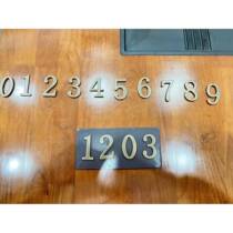 House number brand base plate intermediary house number magnetic back plate replaceable digital back plate panel metal numbers can be pasted