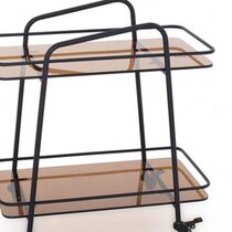 Leweka simple household color shifting trolley living room drink cart hotel stainless steel dining cart bedroom storage rack