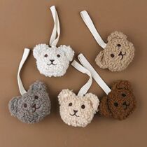 Handmade Plush Bear Baby Pacifier Clip Chain Pendant Korean