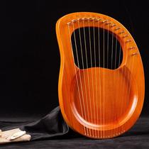 Manufacturer direct sales beginner 16 string plate Leachen New hand portable 19 string small musical instrument solid wood veneer harp