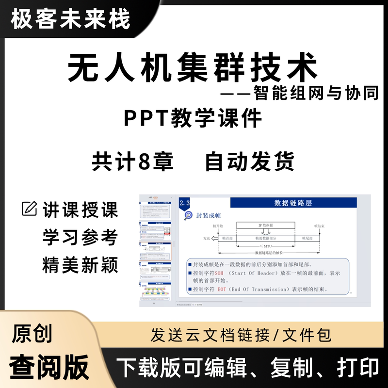 Drone Cluster Technology Ppt Teaching Materials: Intelligent Networking and Collaborative Expertise Learning Drone Cluster Technology Ppt Teaching Materials: Intelligent Networking and Collaborative Expertise Learning
