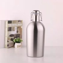 Stainless steel single-layer vacuum beer keg 2kg 4kg 5kg 304 pressure-resistant beer keg double-layer thermal insulation and cold-proof beer kettle