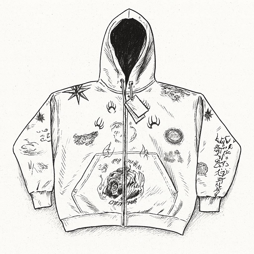 Balenciaga Tattoo Zip-Ups (All Colors)