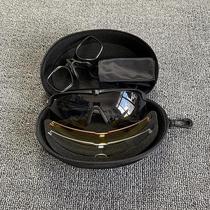 Tactical polarized protective goggles anti-fog and bulletproof glasses military fan goggles outdoor CS special forces shooting and riding straight hair