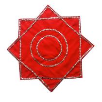 Two-person handkerchief dance octagonal scarf thickened grade examination skills adult vertical heart-cut steel ring Northeastern Yangshu singers silk?