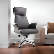 Light Lavish Genuine Leather Boss Chair Large Class Chair Office Chair Home Chair Swivel Chair Computer Chair For A Long Time Comfortable Backrest Chair