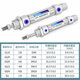 스테인레스 미니 원형 실린더 소형 공압 MI1012 강철 16X10X2X0X25X30X5075-S-CA