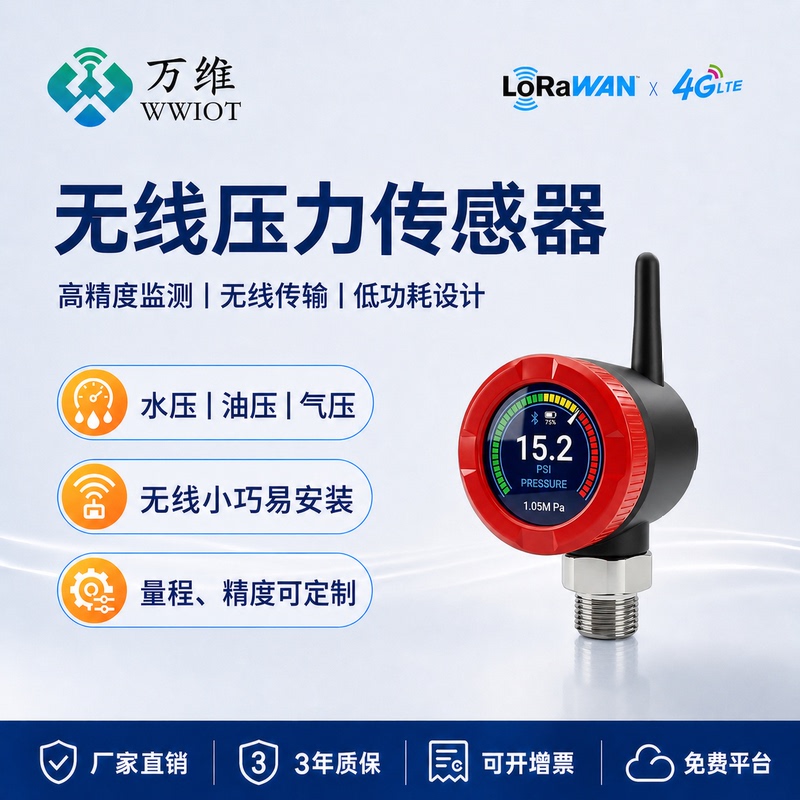 Wanwei Wireless Pressure Sensor Lora/4G Water Pressure and Oil Pressure Fire Pipeline Monitoring Wanwei Wireless Pressure Sensor Lora/4G Water Pressure and Oil Pressure Fire Pipeline Monitoring