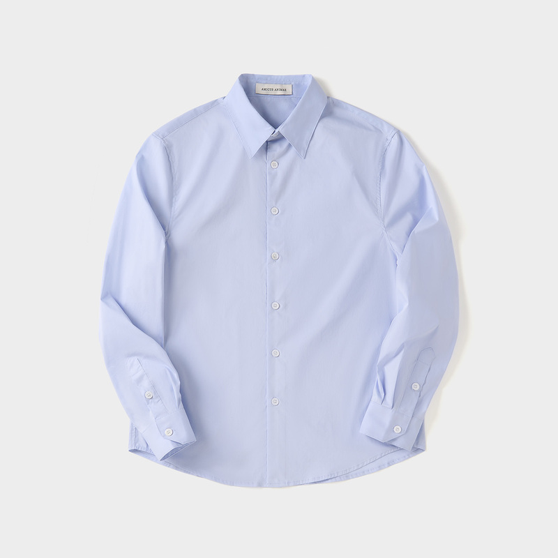 Amicus Animae 60-Count Custom-Woven and Custom-Dyed Double-Strand Pima Cotton Lavender Purple-Blue "Prince" Shirt