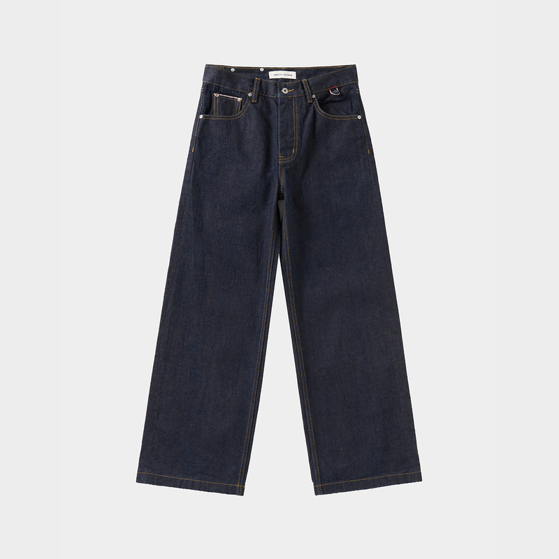 Amicus Animae "Blue Blood Lineage" Japanese Red Selvedge Kaihara78 Tea Cotton Blue Raw Denim Jeans