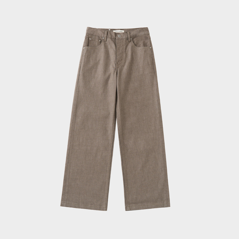 Amicus Animae "Centennial Heritage" Japanese Kaihara Beiyuan Cai Niu 69 Truffle Brown Original Denim Jeans Amicus Animae "Centennial Heritage" Japanese Kaihara Beiyuan Cai Niu 69 Truffle Brown Original Denim Jeans