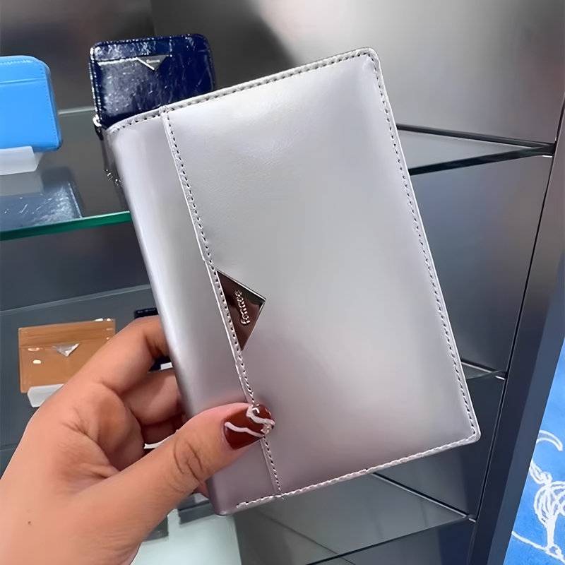 [in Stock] Korean Fennec Passport Holder New Triangle Passport Storage Bag Card Holder Portable Wallet Document Bag