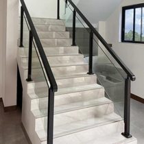Glass handrail column stainless steel stair handrail guardrail balcony indoor and outdoor villa column fence glass guard