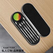 Yangjiang manufacturer spot smoke oil spoon 5 pieces of stainless steel dug smoke paste spoonful smoke bucket accessory cleaning tool custom-made