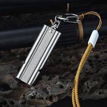 Outdoor 04 stainless steel whistle double tube high decibel