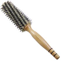 Boar bristle comb cylinder roller comb curling comb with inner buckle for home barber shop men and women blow styling hair salon professional curling