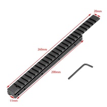 11 to 20mm rail 11mm to 20mm heightening rail 260mm heightening and extension adapter scope bracket
