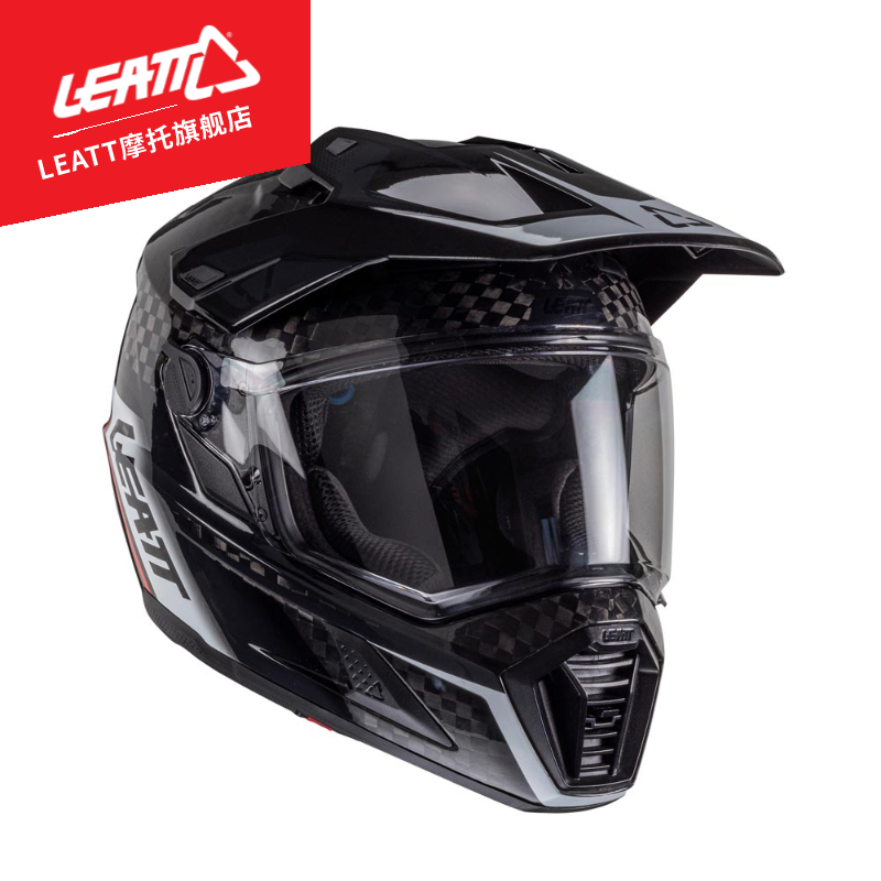 Leatt 南アフリカ モーターサイクル ラリー ヘルメット、オフロード ヘルメット、カラーチェンジング、曇り止めフルレングス ヘルメット、ADV カーボンファイバー 9.5