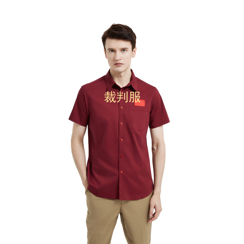 Table Tennis Referee Uniform Shirt Short-Sleeved Shirt Bamboo Fiber Workwear Top Table Tennis Collaboration Special Clothing Referee Rating Table Tennis Referee Uniform Shirt Short-Sleeved Shirt Bamboo Fiber Workwear Top Table Tennis Collaboration Special Clothing Referee Rating