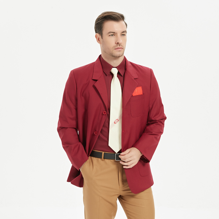 Table Tennis Referee Uniform Men's Suit Jacket Red Suit Top Table Tennis Association Referee Special Autumn Top Table Tennis Referee Uniform Men's Suit Jacket Red Suit Top Table Tennis Association Referee Special Autumn Top
