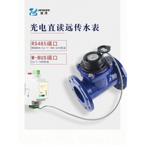 Ningbo Jingze large diameter industrial flange DN100 photoelectric direct reading RS485 MODBUS intelligent remote transmission water meter