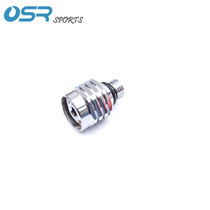 Diving first stage low pressure 3 8-24 to second stage medium pressure 9 16-18 connector copper plated