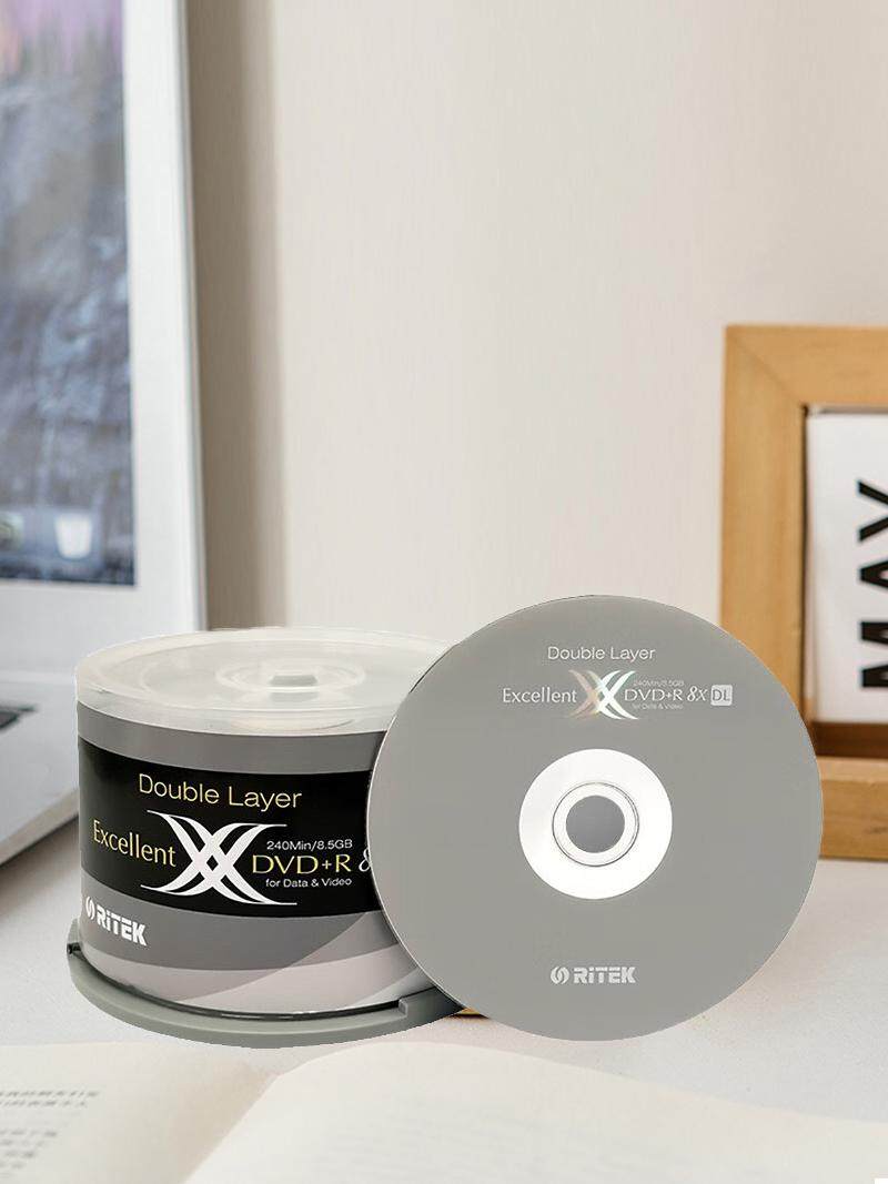 Ritek Taiwanese X Series 8.5g Burning Disk Dvd+R Dl Blank D9 Disc Large Capacity 8X Disc