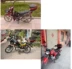 Tình yêu đích thực 923-A Đuôi xe máy Aidele đuôi xe máy thùng xe máy thùng đuôi lớn màu đen đỏ