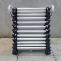 2024 new clearance outdoor telescopic staircase wall-mounted electric flip-up compartment indoor and outdoor telescopic storage with multiple lifts