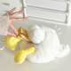Tissue box cute creative cartoon plush duck butt household decoration napkin box car decoration storage cardboard box