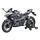 Модель мотоцикла Kawasaki 400 из имитационного сплава, коллекция моделей мотоциклов, украшение, подарок на День святого Валентина для парня mini 4