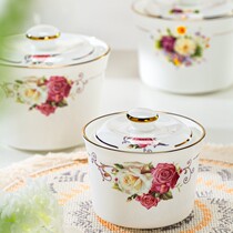 Jingdezhen healthy bone china water-proof stew pot birds nest high-quality ceramic water-proof stew pot with lid small stew pot dessert cup