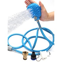 Dog bathing artifact pet nozzle Teddy Bichon Satsuma brush cat and dog supplies silicone massage shower head