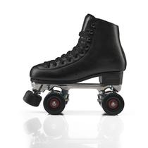 Century Fuhus new professional adult mens and womens double row roller skates black four-wheel skates breathable roller skates